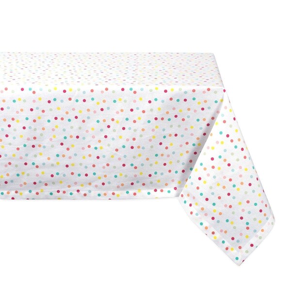 Fastfood 60 x 104 in. Multi Polka Dots Print Tablecloth FA1533859 - main